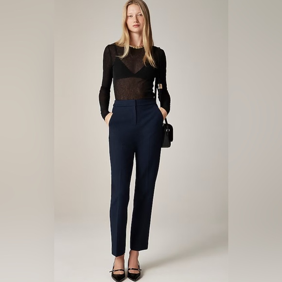 J. Crew Pants - J. Crew Kate straight-leg pant in four-season stretch navy blue Size 2 Petite